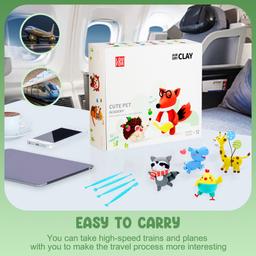 Air Dry Clay - Cute Pet Academy 12 Pcs Box 