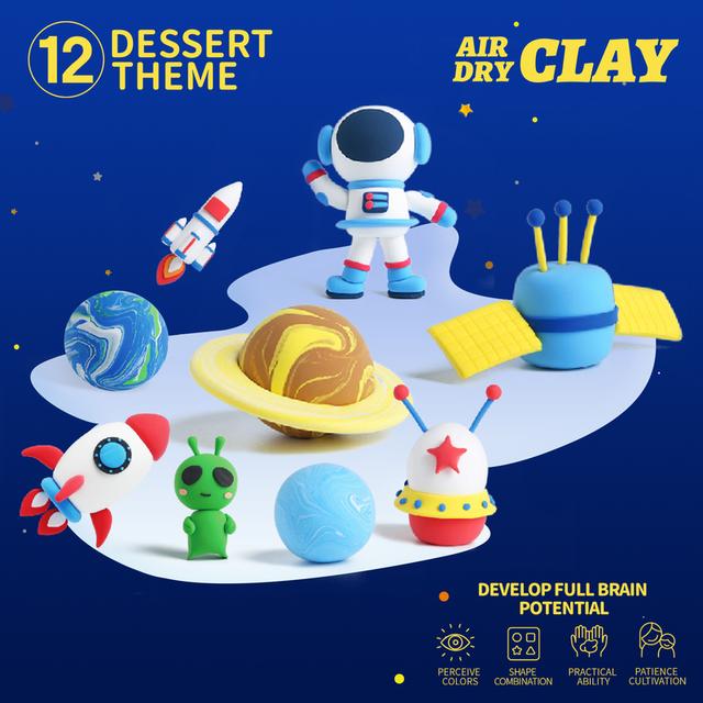 Air Dry Clay - Children Dream Star 12 Pcs Box
